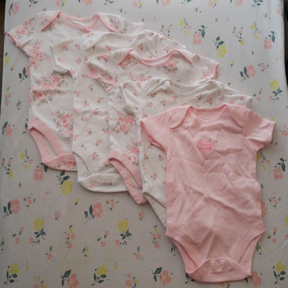 Absolutely Adorable Floral short sleeve bodysuits